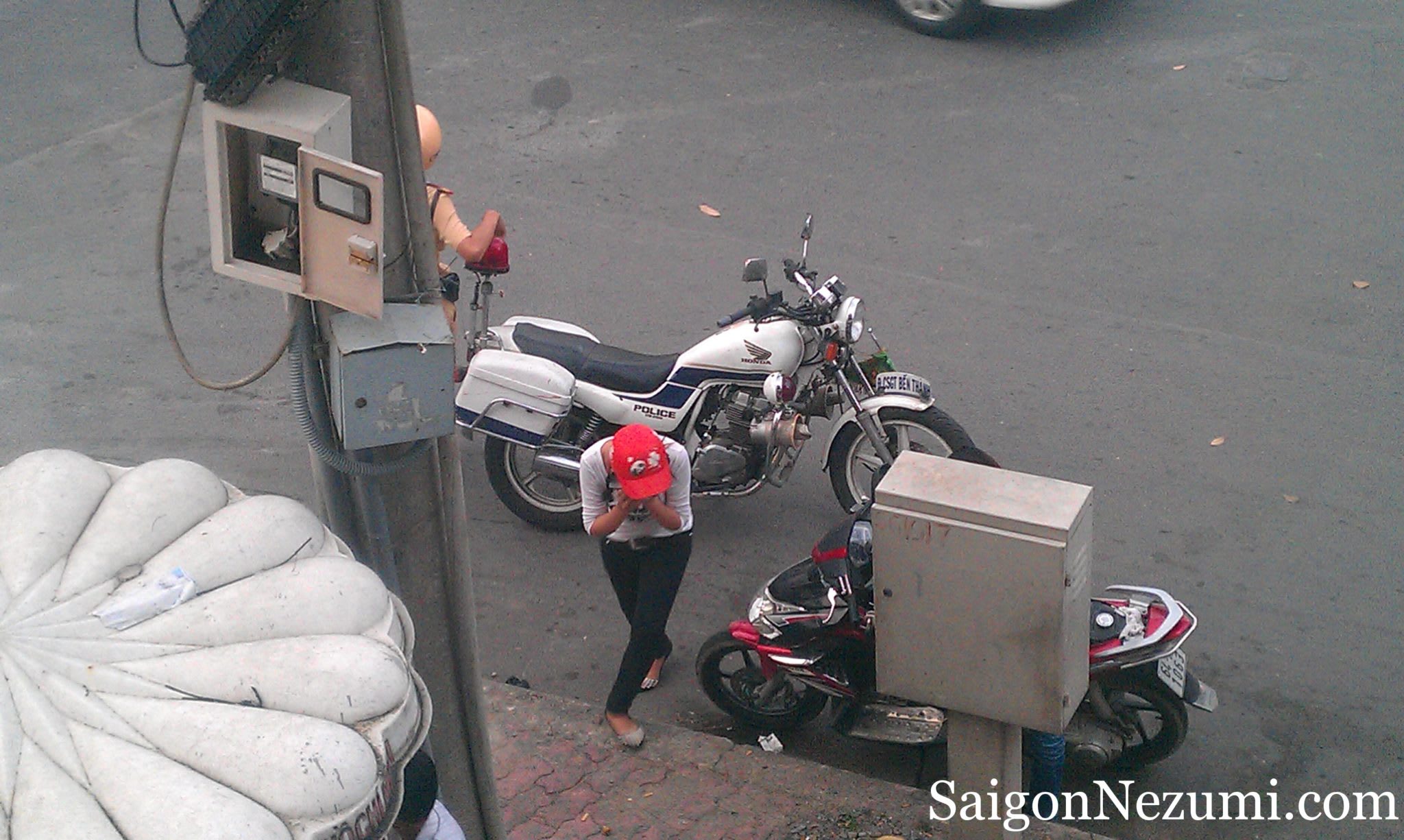 Deal has been made, she was laughing, her helmet's back on