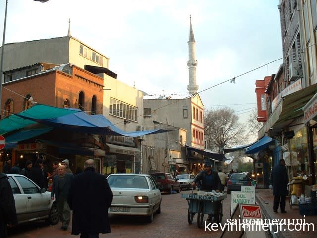 Turkish Shops outside Fatih Cami - Istanbul, Turkey
