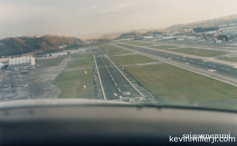 Forward Slip - Boeing Field, Seattle, Washington