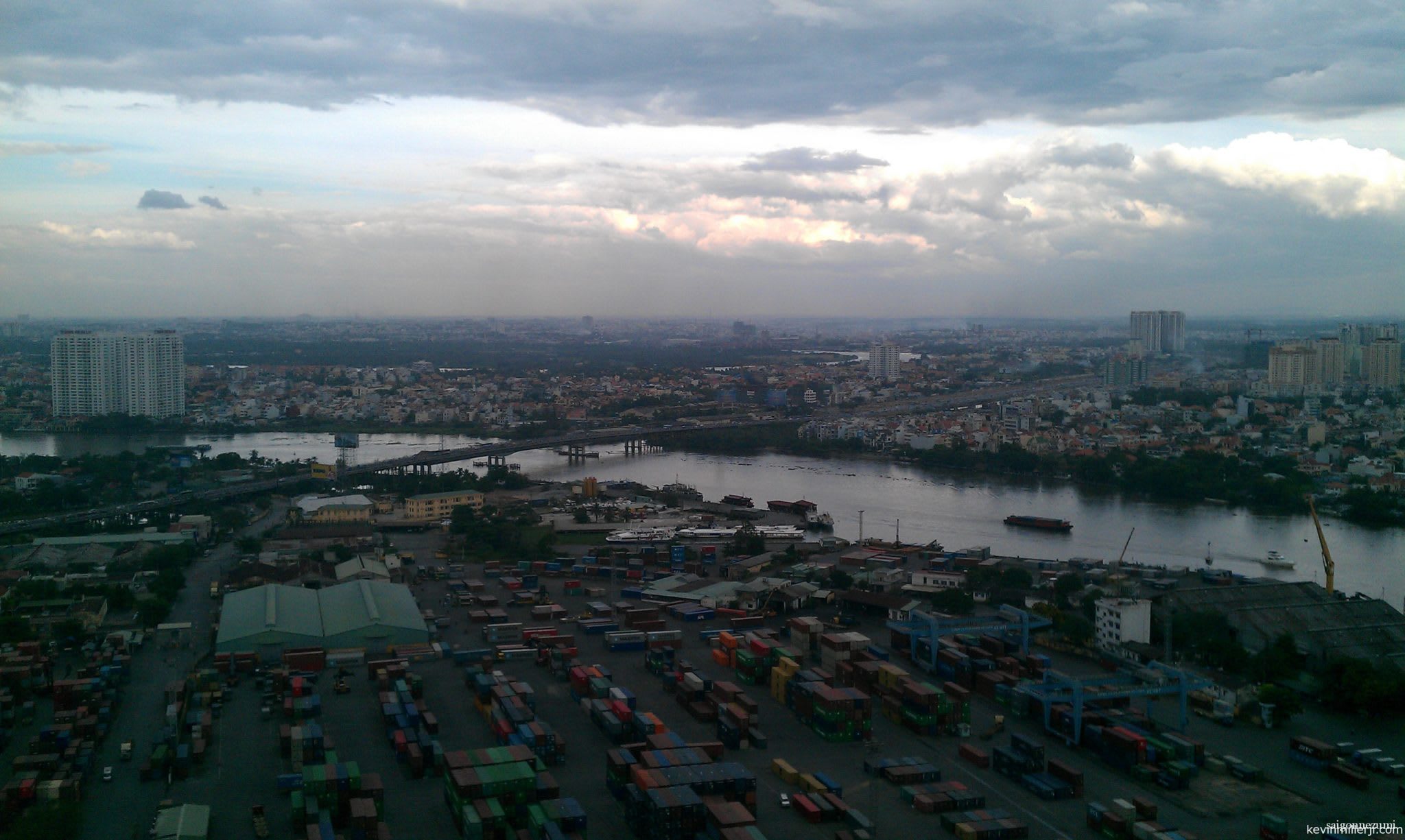 Saigon River from Saigon Pearl