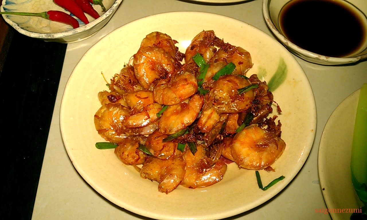 Shrimp at Cuc Gach Cafe - Saigon, Vietnam