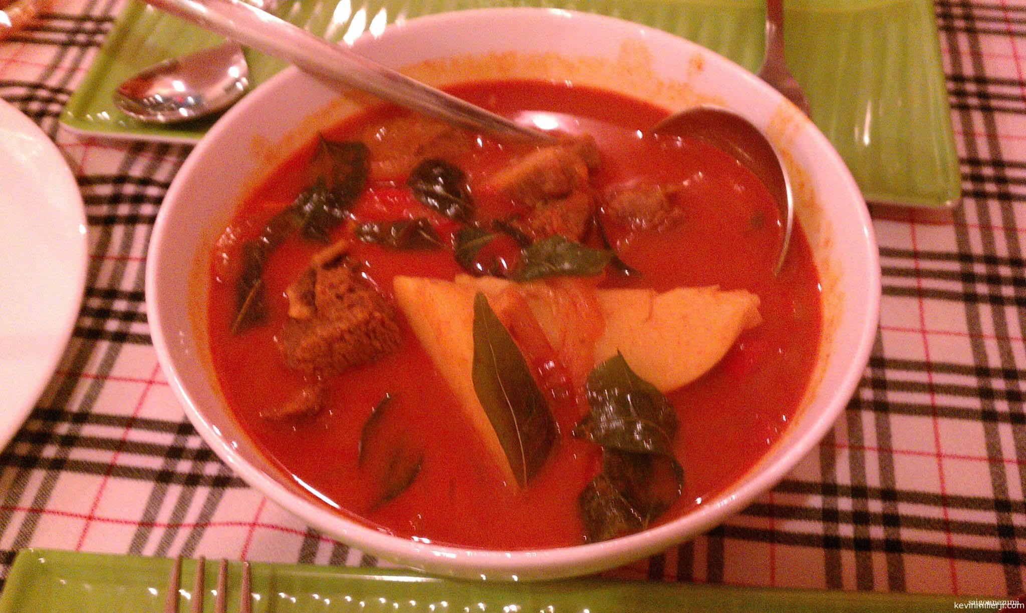 Halal red curry at Banana Leaf - Saigon