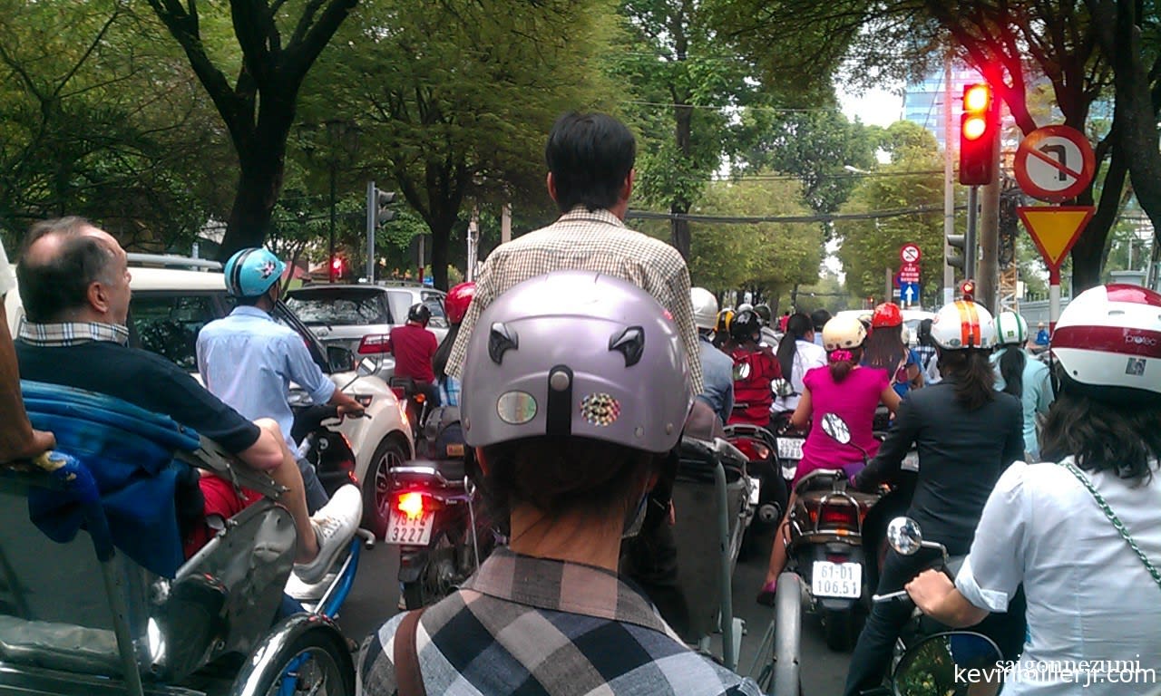 Crazy Traffic Jams in Saigon