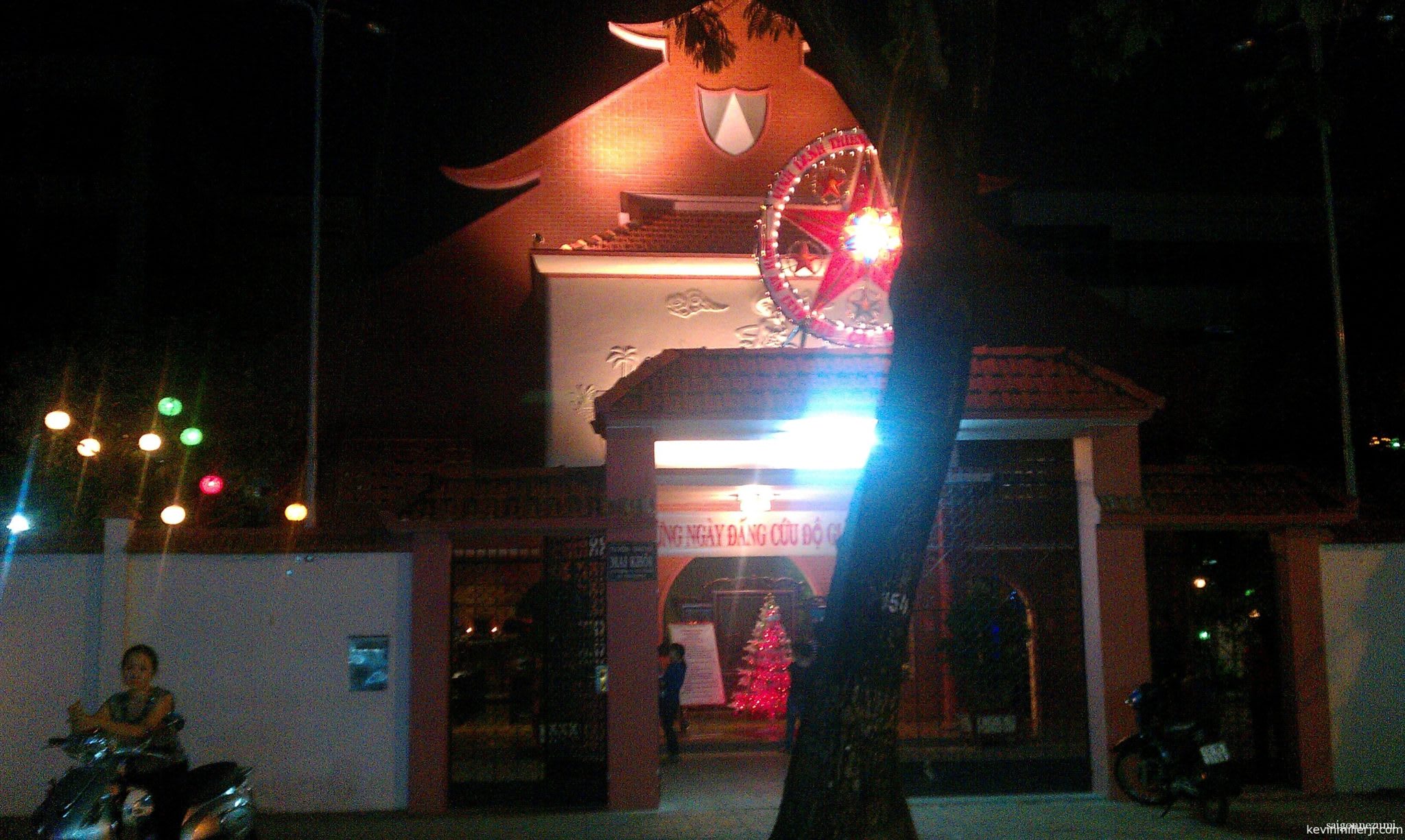 Catholic Church during Christmas in Saigon