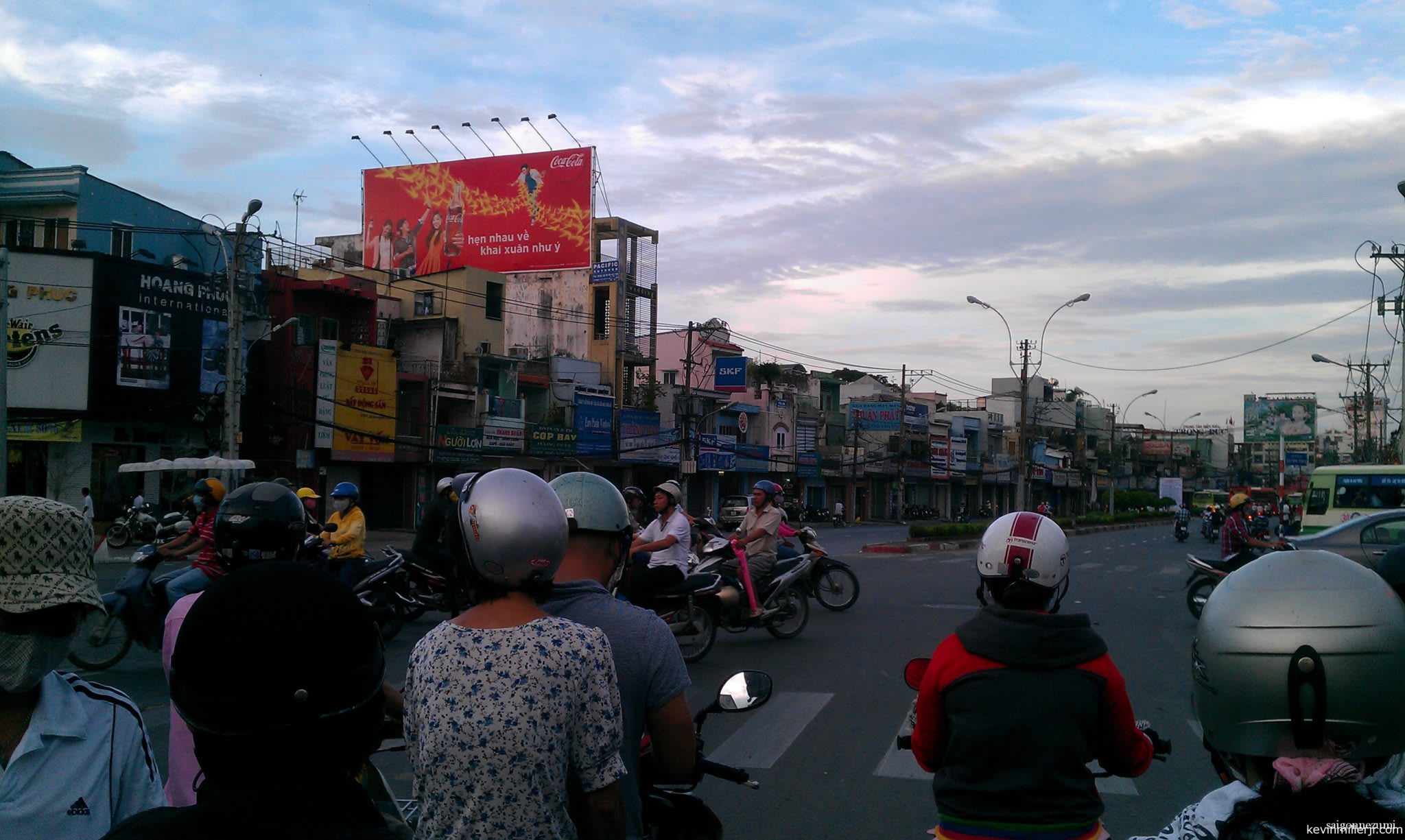 Motorbike on Hoang Van Thu street, Saigon, Vietnam