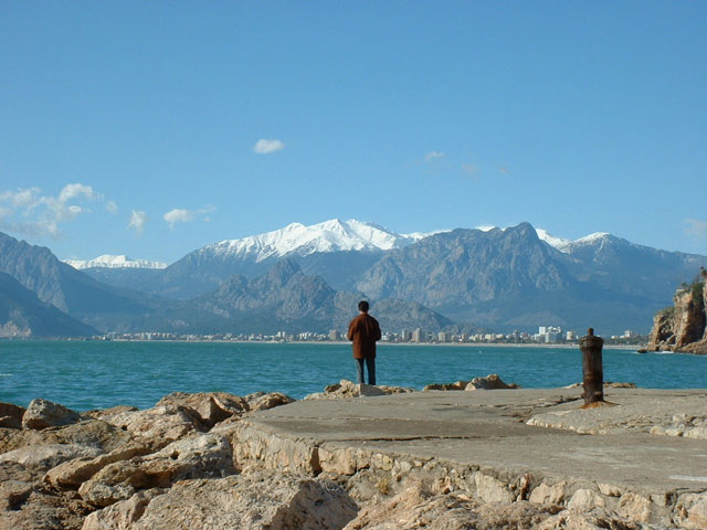 Seaside at Antalya, Turkey.