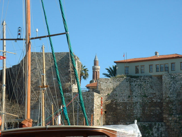 A Mosque in the distance, Antalya, Turkey.