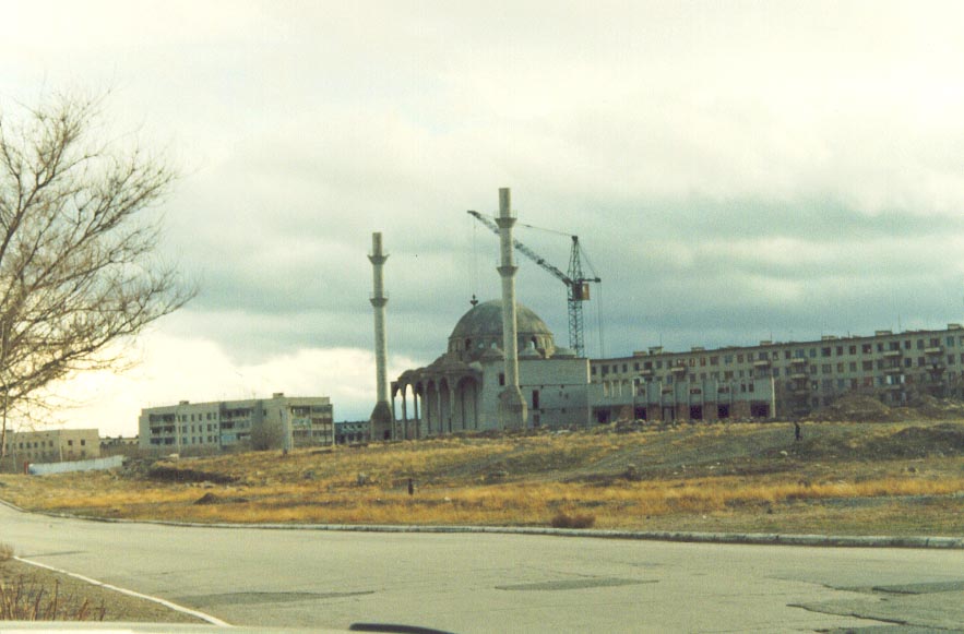 The unfinished Karatau Mosque in 1997