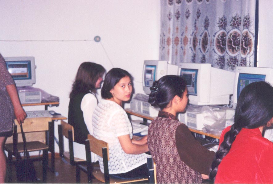 More computer students at the Karatau Lyceum (Karatau, Kazakhstan)