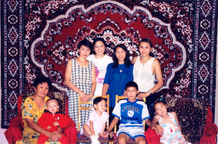 My Kazakh host family in Karatau, Kazakhstan