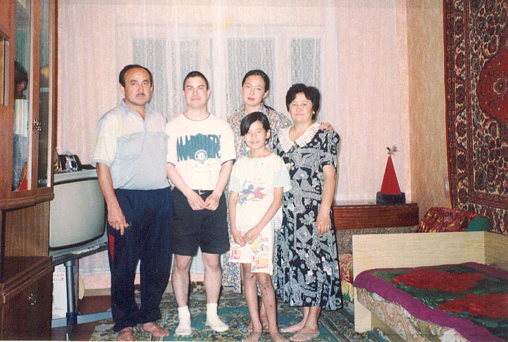 My first Kazakh Host Family in Kapchagay, Kazakhstan