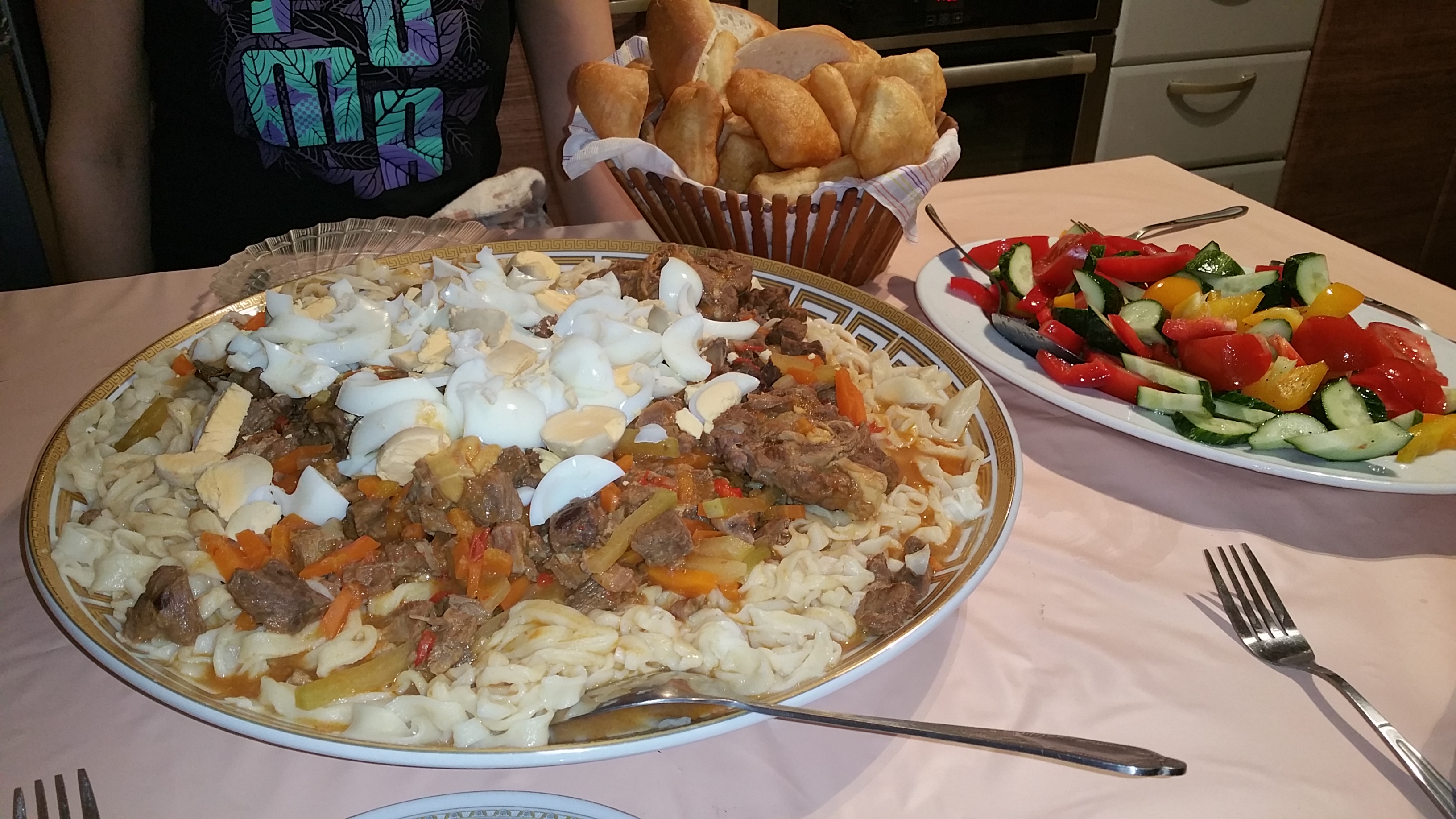 Gulzhan's lagman in Aktau, Kazakhstan