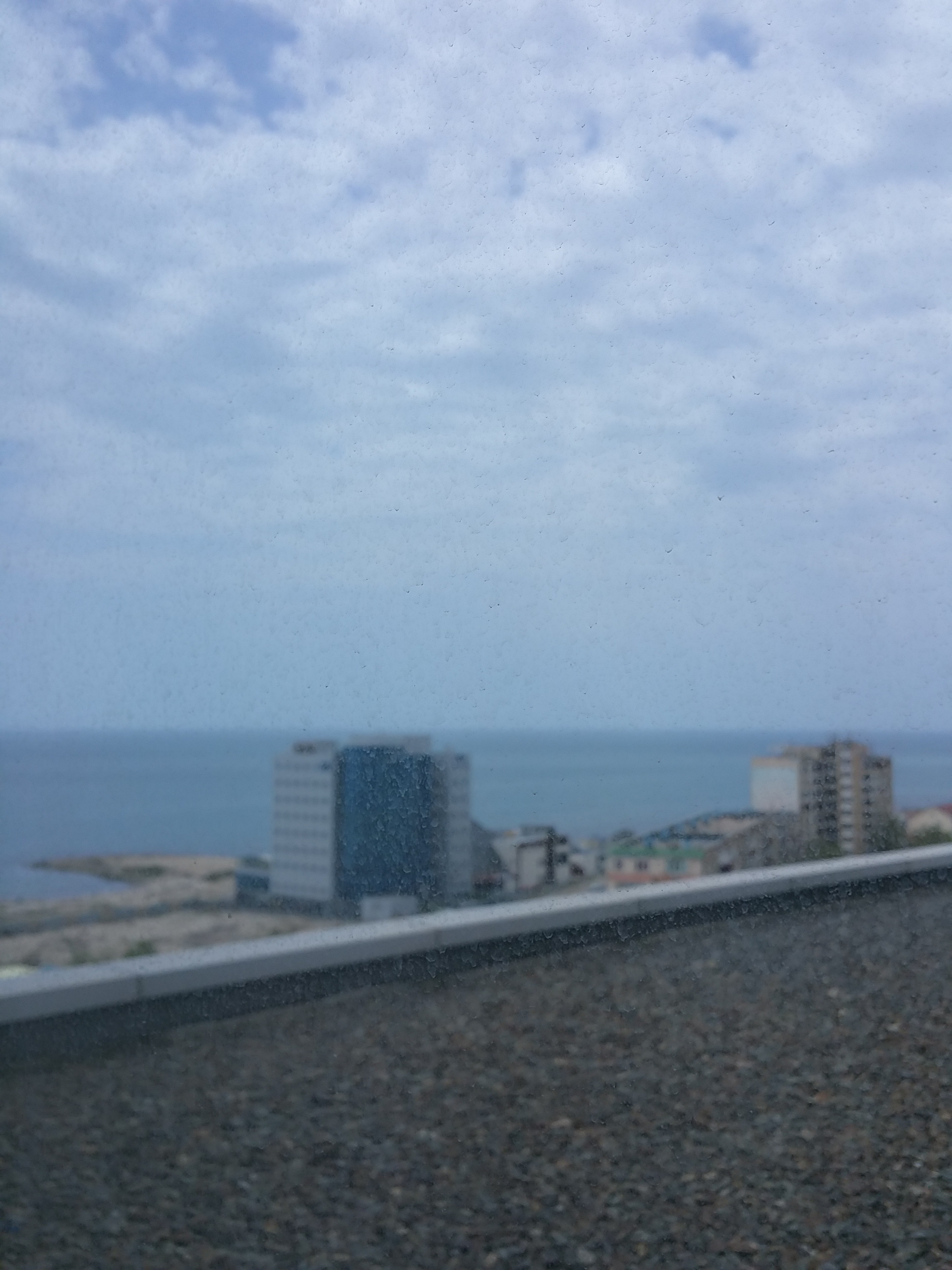 A view of the Caspian Sea, Aktau, Kazakhstan (May, 2015)