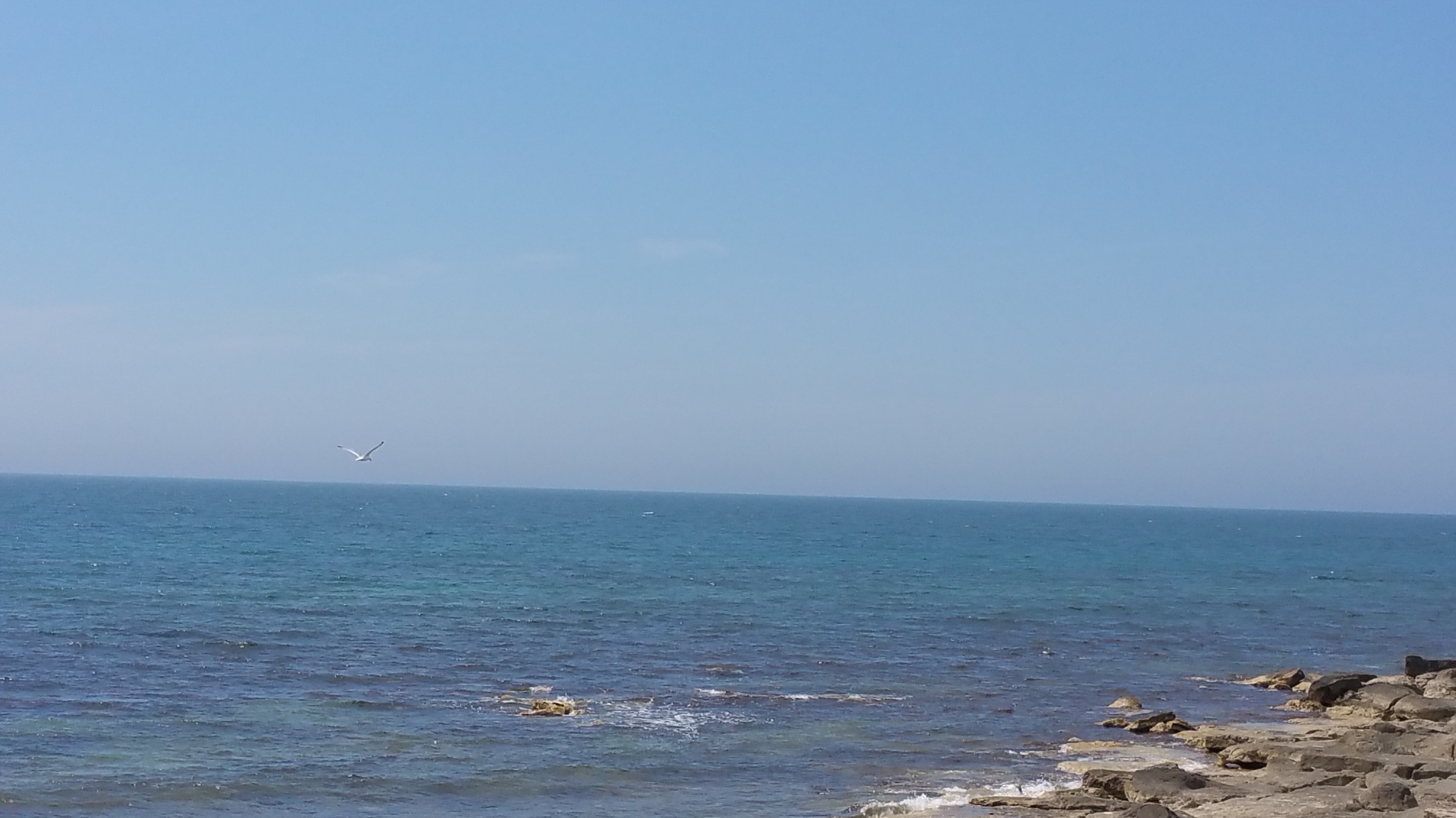 A view of the Caspian Sea, Aktau, Kazakhstan (May, 2015)