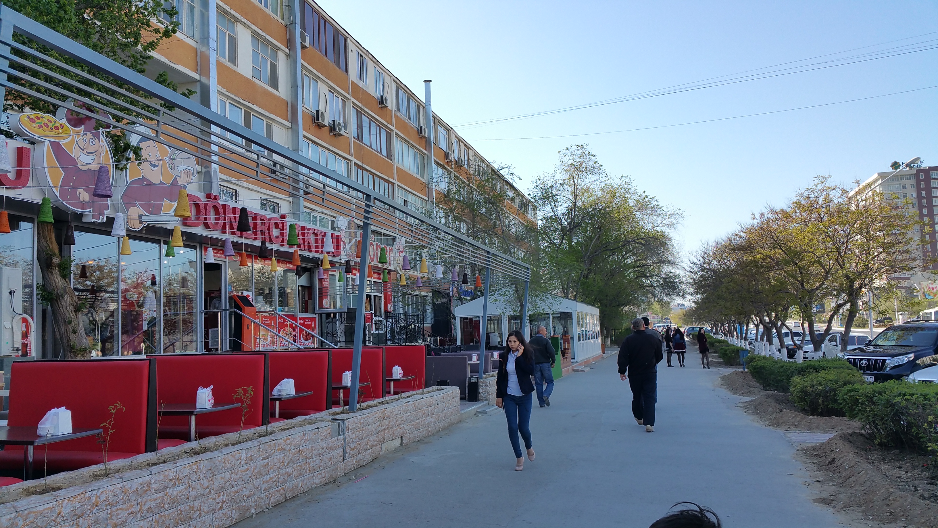 Seaside and city view of Aktau, Kazakhstan (May, 2015)