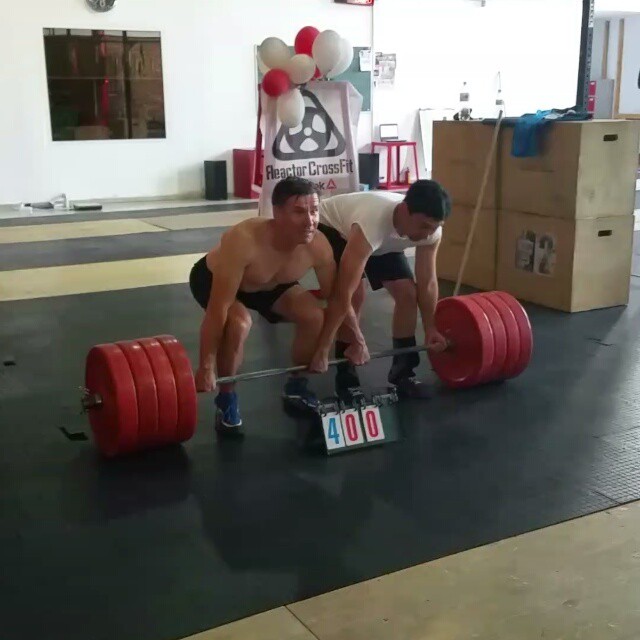 400 lbs deadlift at Reactor Crossfit - Almaty, Kazakhstan