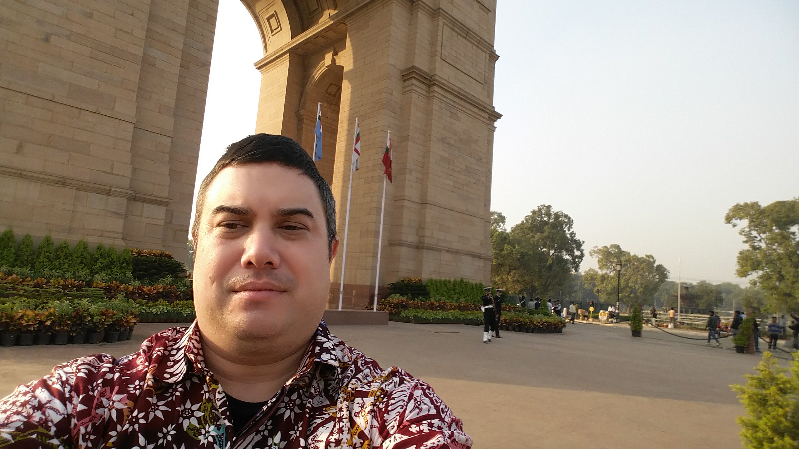 Kevin at the India Gate, New Dehli, India.