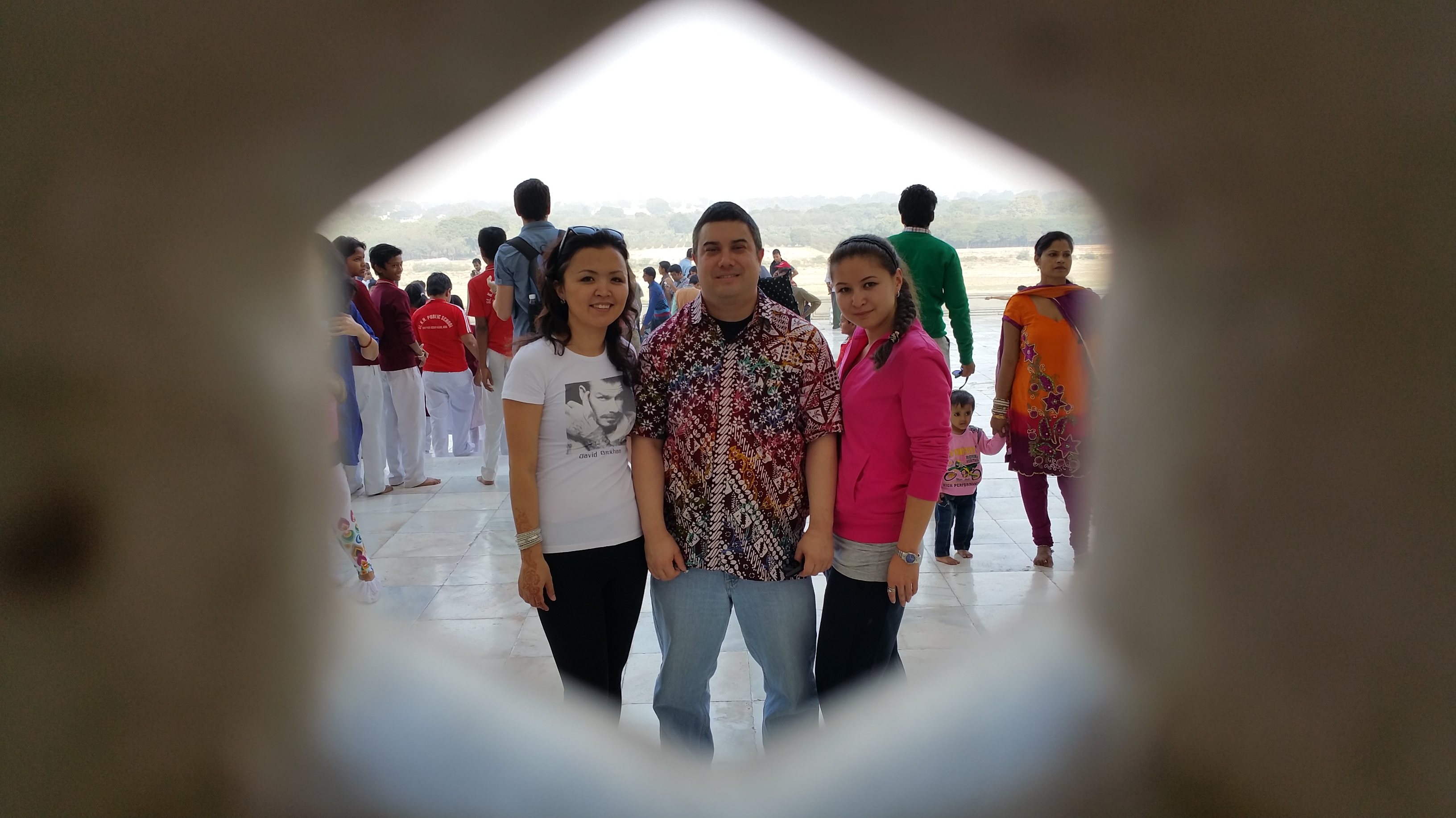 Shot from inside the Taj Mahal, Agra, India.