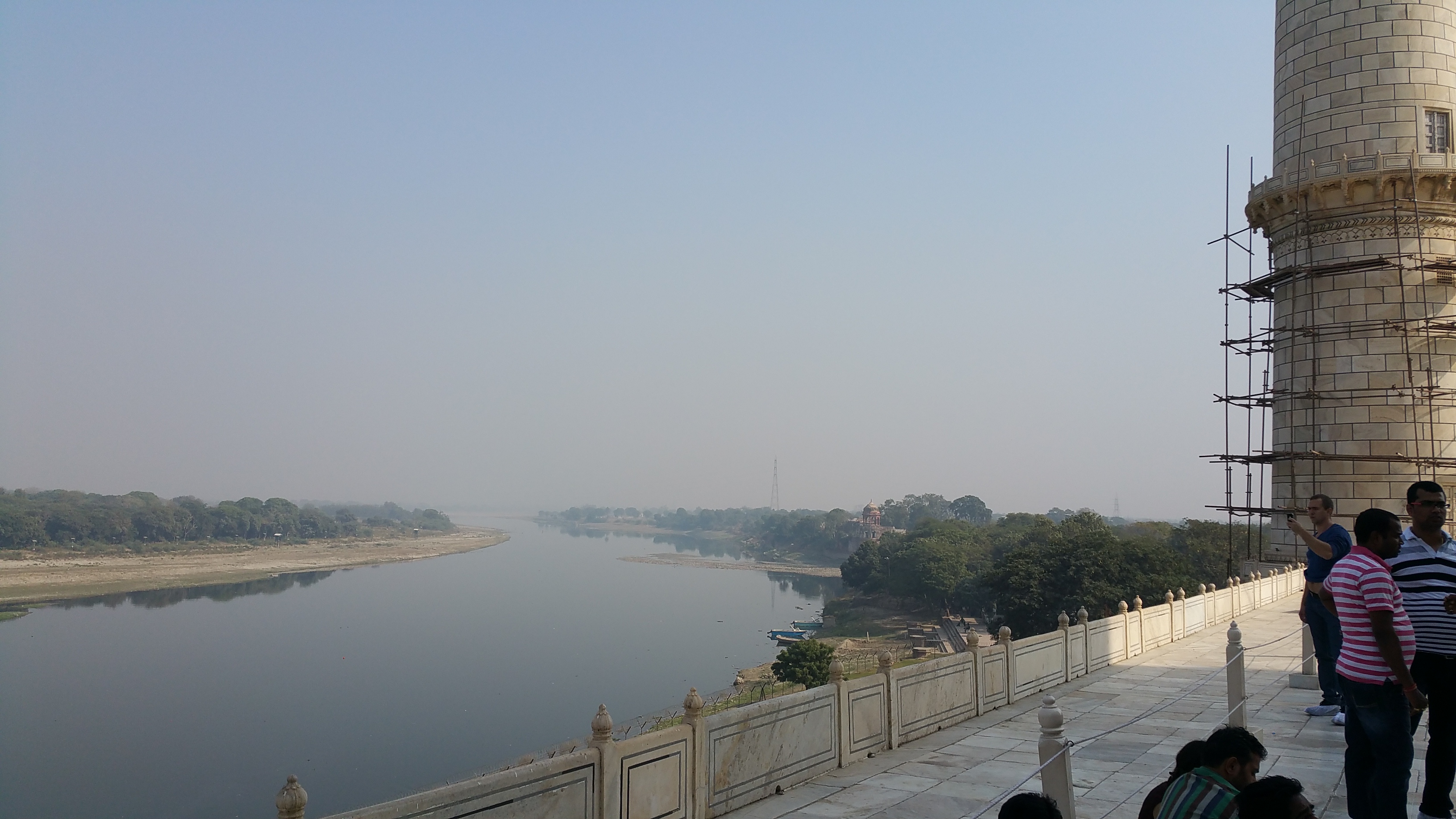 A view of the Yamuna River from the Taj Mahal - Agra, India.