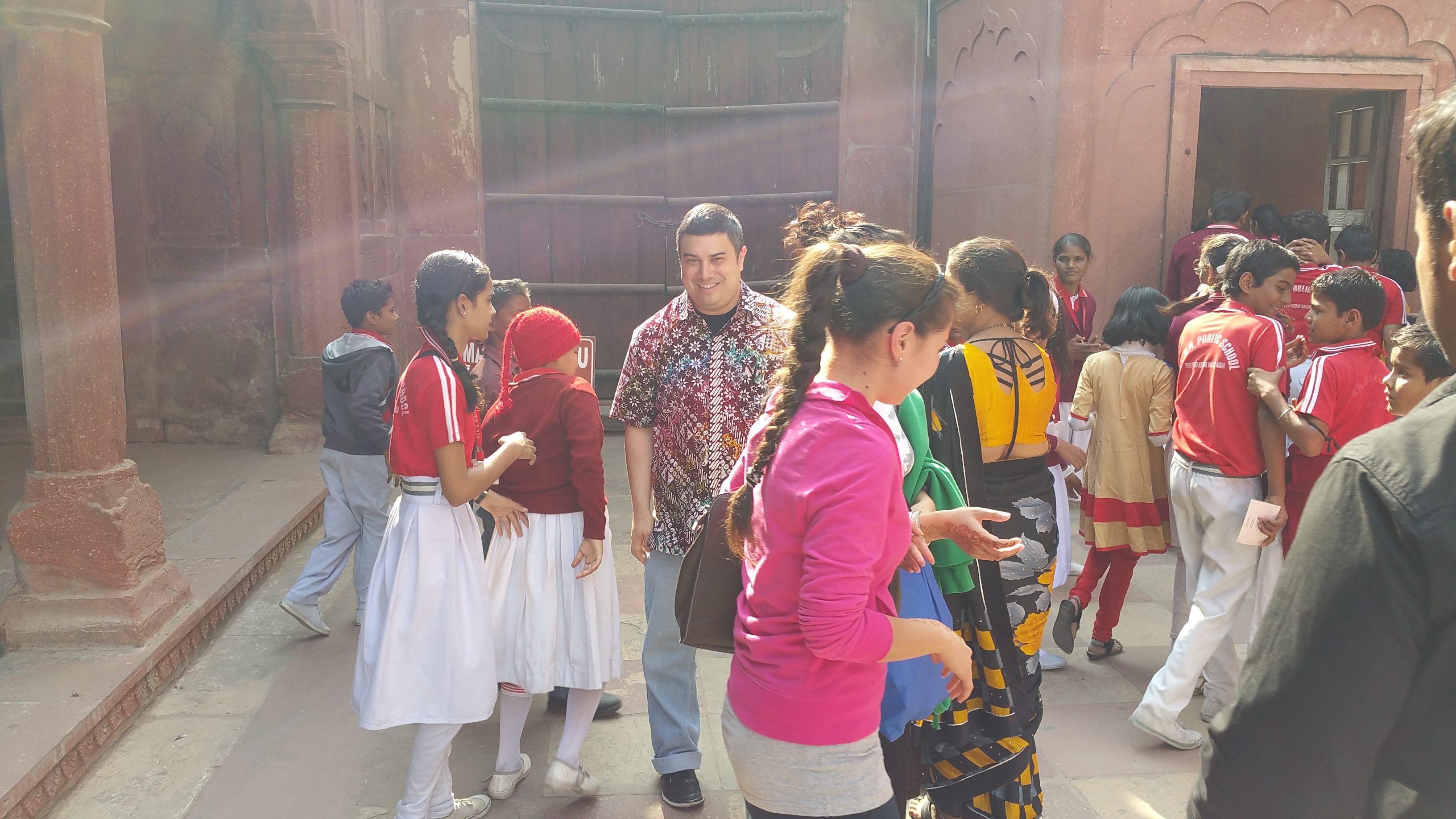 Indian students like Aida and Zarina - Taj Mahal - Agra, India.