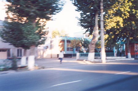 Passing through Andijan, Uzbekistan, in Autumn, 1999.