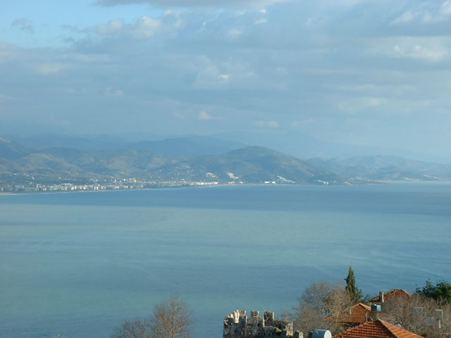 View of Alanya from the Suleymaniye Camii in Alanya, Turkey.