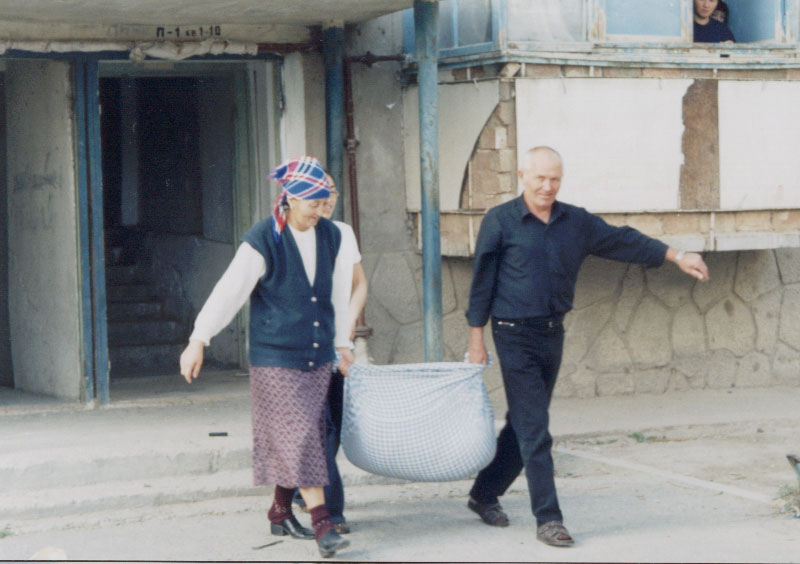 Aelita, her mother, and my driver - Talas, Kyrgyzstan.