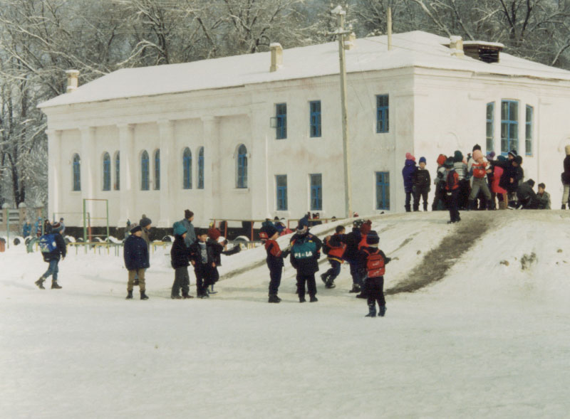 The school where we held the exams and interviews - Talas, Kyrgyzstan.