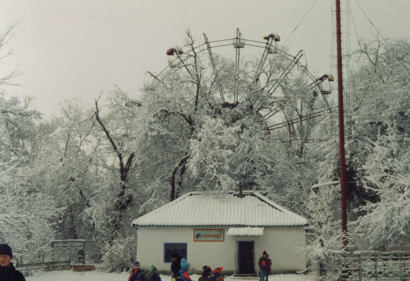 Winter in Talas, Kyrgyzstan.