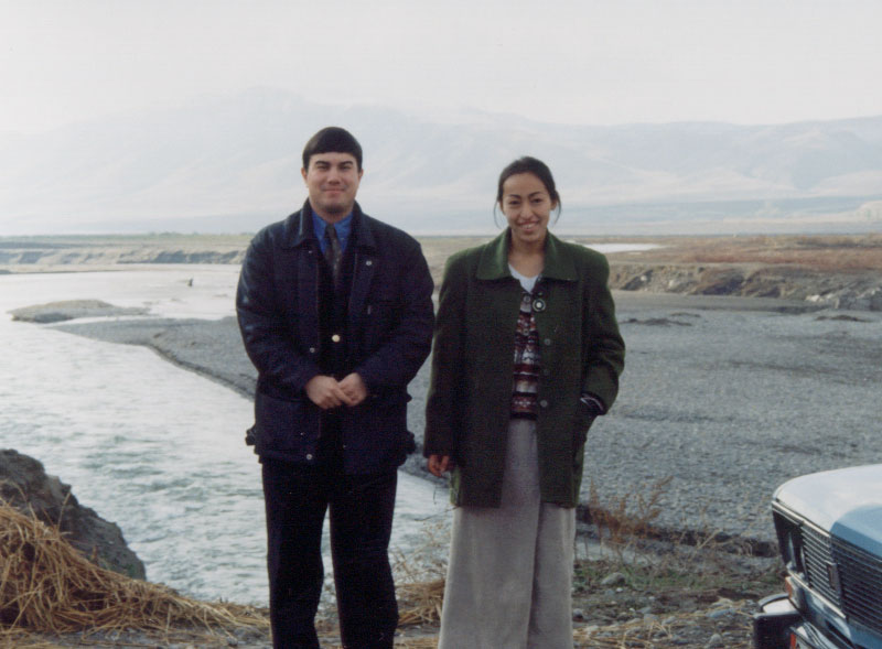 Aelita and I, Kyrgyzstan.