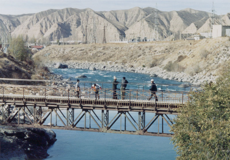 Naryn River, Naryn, Kyrgyzstan.