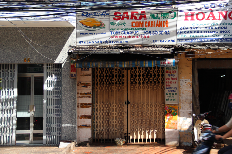 Sara Halal Food in Saigon, Vietnam.