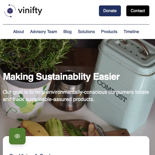 Vinifty Vinifty startup website.