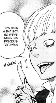 Dewey explains the reason Hiriki has been transported into the demon world.