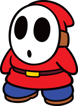 Nintendo character Shy Guy.