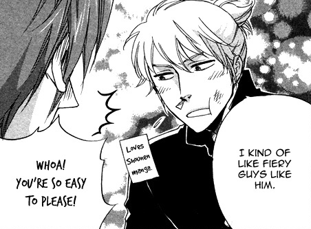 Teenager explains that he likes fiery guys because of reading a bunch of shounen manga.