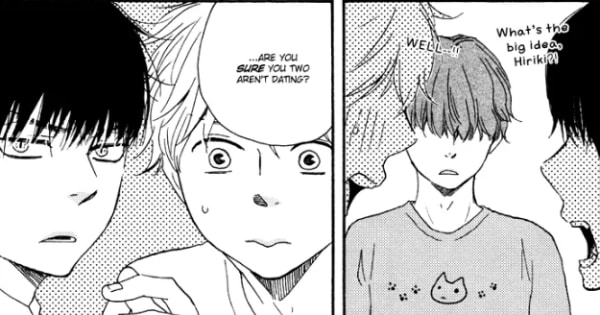 Gorou asks Hiriki and Endo if they're sure they're not dating.
