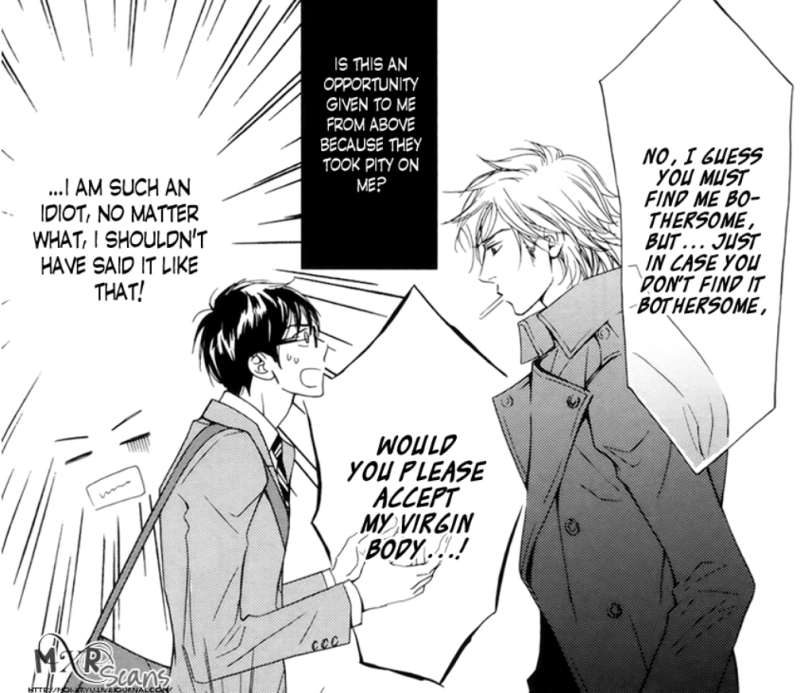Yamashita asks Hikaru to take his virginity.