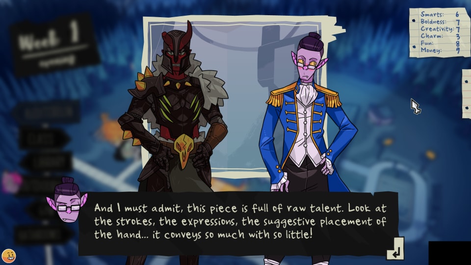 And I must admit, this piece is full of raw talent. Look at the strokes, the expressions, the suggestive placement of the hand... it conveys so much with so little!