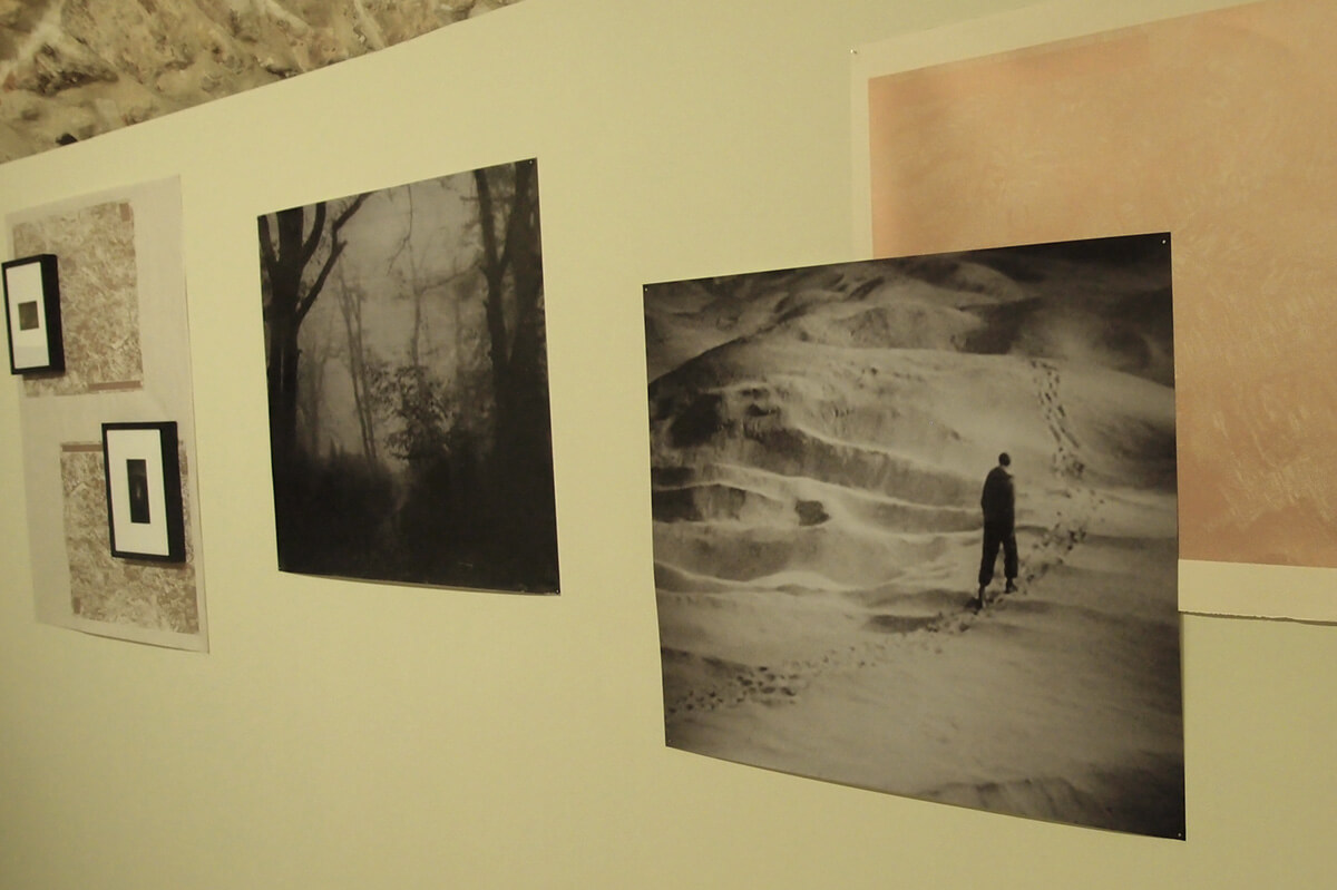 Ersatz (2014), installation view: large format photographic prints, screen-prints, image transfers. 