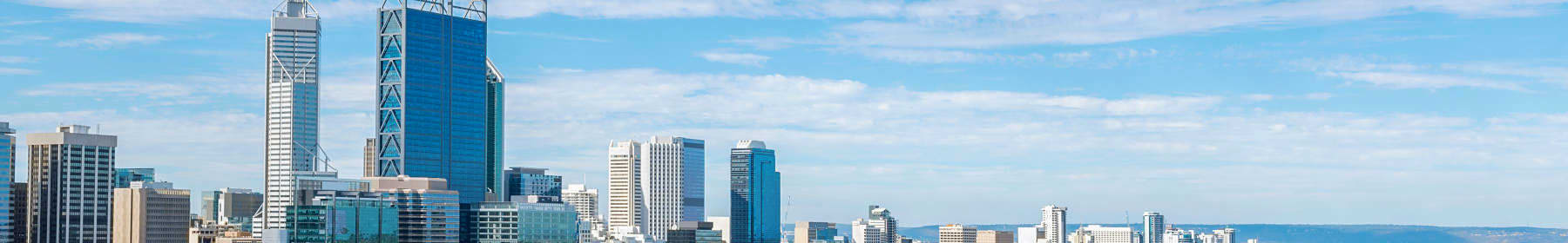 A view of the Perth city skyline - removals to Perth