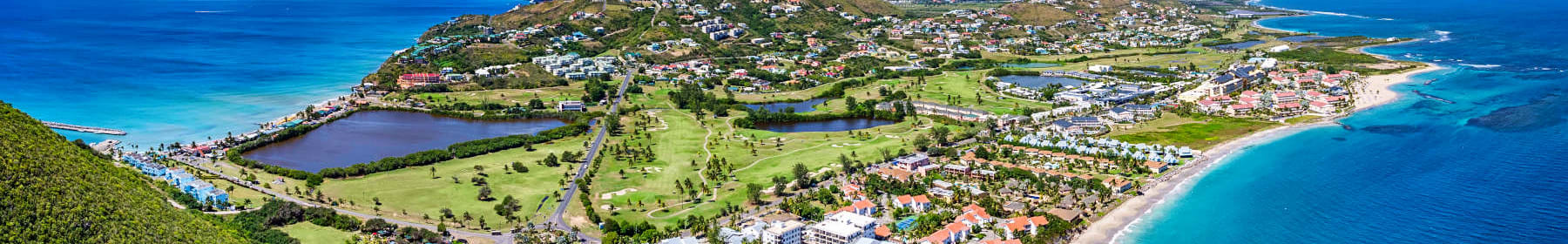 St Kitts Aerial Panorama from Timothy Hill