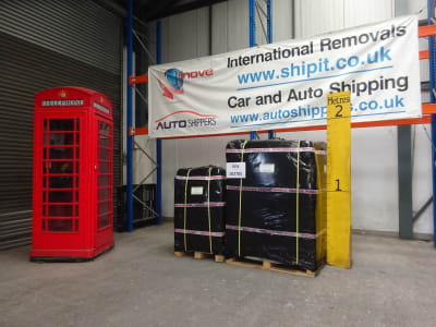2 pallets, 3.835 cbm, shipped from the UK to Jacksonville, FL, United States by 1st Move International