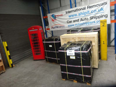 3 pallets, 12.034 cbm, shipped from the UK to Brisbane, Australia by 1st Move International