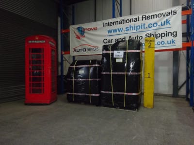 2 pallets, 5.169 cbm, shipped from the UK to Abu Dhabi, United Arab Emirates by 1st Move International