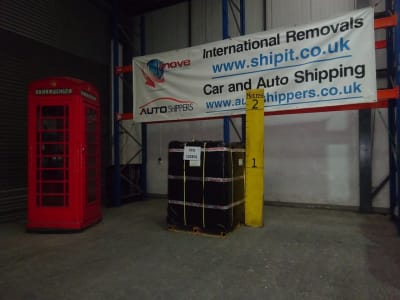 1 pallet, 1.748 cbm, shipped from the UK to Manchester, CT, United States by 1st Move International