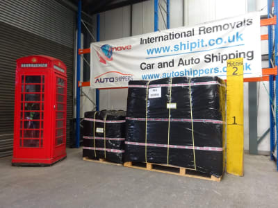 2 pallets, 6.759 cbm, shipped from the UK to Cape Town, South Africa by 1st Move International