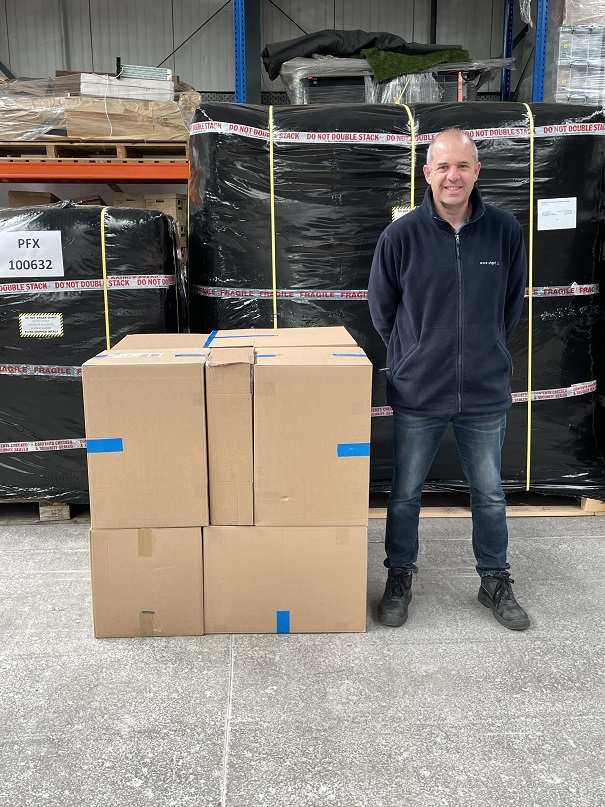 What is a cubic metre. Image of a cubic metre visualised showing how many moving boxes fit inside of a cubic metre.