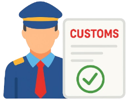 Customs clearance icon