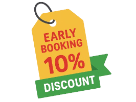 Early booking discount icon